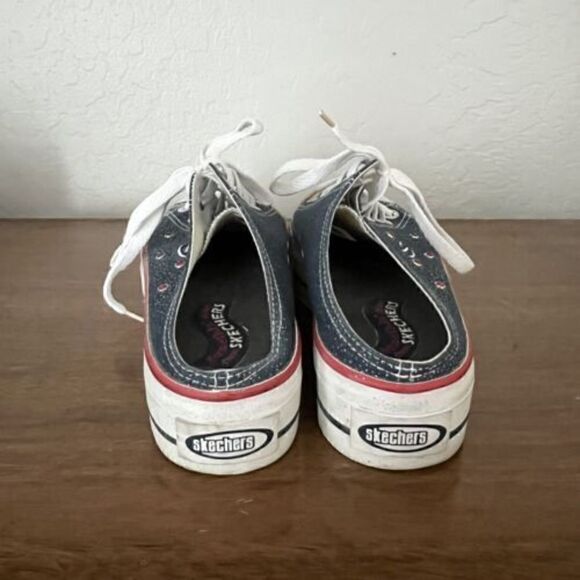 VTG Y2K Skechers Somethin’ Else Platform Mules Slip On USA FLAG RARE size 8.5 - Picture 6 of 8